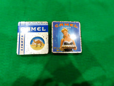 RARE Vintage Camel Cigarette Tin Boxes - w/ Camel Sticker L5.24 picture