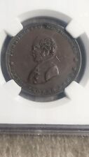 NGC AU 1840 Sub-Treasury Campaign Token Martin Van Buren democrat Election medal picture
