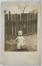 Adorable Polish Child in Yard RPPC c1907 Postcard J12 picture