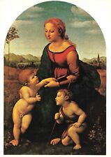 Postcard Raphael Raffaello Italian Museum Art Card Madonna Child and St. John picture