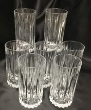 Crystal Glasses Beautiful Luminous 10 Oz  Drinking Glasses Set Of 7 Unbranded picture