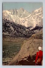 Mount Whitney CA-California, Sierra Nevada's, Lone Pine, Vintage Postcard picture