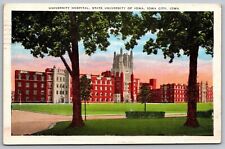 University Hospital State University Iowa City 1938 Wob Pm Postcard picture