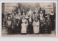Real Photo Postcard RPPC - Students in Costume Caucasian as Native American picture