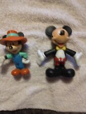 2 Disney Vintage  Mickey Mouse Figures  picture