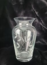 Lenox Somerset Clear Etched Handblown Flower Vase  picture