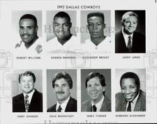 1992 Press Photo Dallas Cowboys Football Player & Coach Headshots - lrs22898 picture