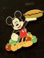 RARE Disney Pin Mickey Holds A Warm Apple Pie Fall Harvest LE 250 NOC NIP picture