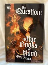 The Question The Five Books of Blood 2008 DC Hardcover Greg Rucka picture