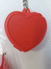 Tupperware Heart Shaped Keychain Container New Valentines Day 62667A-6 86379 picture