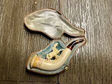 Vintage Meerschaum Pipe with Horse in Case picture