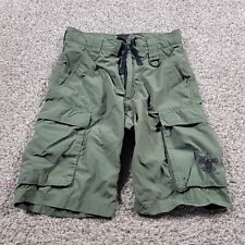Boy Scouts of America BSA Uniform Shorts Youth Large Green Polyester Stretch  picture