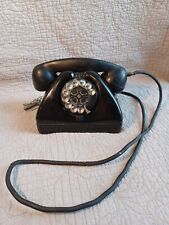 Vintage 1948 Black Rotary Phone Signal Corps US Army TP-6-A CONN. TEL. & ELEC. picture