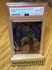 1996 Topps Star Wars Finest #38 Yoda PSA 10 G21 picture