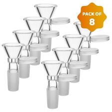 ( Pack of 8 ) 14mm Male Glass Bowl For Water Tobacco Pipe Bong Replacement Head picture