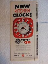 1954 General Electric New Kitchen Clock vintage art print ad picture