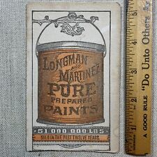 Vintage Longman & Martinez Pure Prepared Paints Advertising Ink Blotter picture