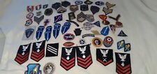 VINTAGE LOT OF 62 - MILITARY MISCELLANEOUS PATCHES  picture
