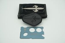 Microtech Marfione Custom Assailant Blue Titanium Credit Card Knife With Pouch picture
