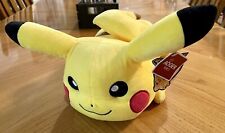 NEW Official Pokemon Aoger Pikachu Laying Down Plush 12 Inches NWT Y2 picture