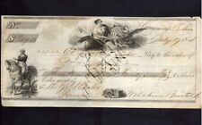 Original 1854 Bank Draft with Great Vignettes picture