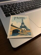 PARIS France Travel  Souvenir Sticker. Vintage Stye Luggage Decal. picture