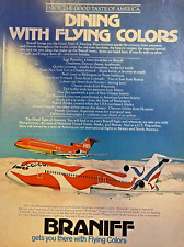 Vintage Magazine Advertisement 1976 Braniff Airlines picture