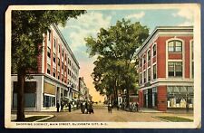 Postcard Elizabeth City North Carolina Main Street Shopping District People 1916 picture