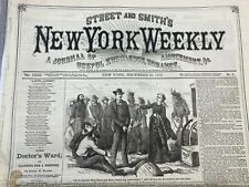 Street and Smiths NEW YORK WEEKLY Vintage Newspaper December 18, 1876 No.5 15x22 picture