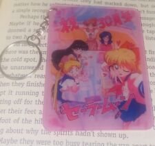 Sailor Moon Acrylic Double Sided Keychain Happy 30th Charm Handmade picture
