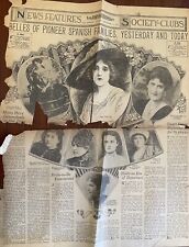 Los Angeles Examiner Newspaper 1922 Article Ads Women of Los Angeles Hair Salons picture