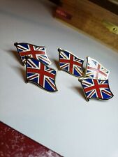 VINTAGE 5 PINS England Great Britain National World Flag BREXIT Hat Tie Pride picture