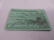 Vintage 1960 United States Senate Chamber Pass Card 86th Congress 2D Session picture