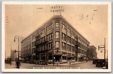 Toledo Ohio 1936 Postcard Hotel Navarre Street View Car picture