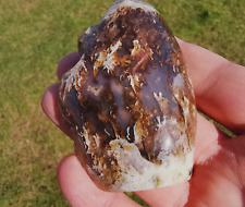 Amazing Brown Plume Agate, High Quality Hand Polished, Natural Shape Slab picture
