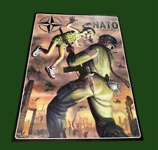 Anti Nato Propaganda Poster Yugoslavia Early 90s Very Rare Communist Communism picture
