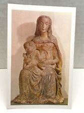 Postcard Enthroned Madonna Child Souvenir Unposted Joslyn Art Museum Nebraska picture