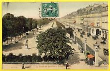 cpa PARIS in 1909 Jardin des TUILERIES Rue de RIVOLI HOTEL GIBRALTAR Kiosks picture