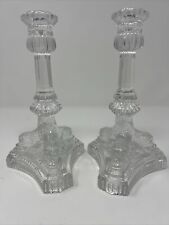 Vintage Tiffany & Co Crystal Dolphin Fish Candlesticks Holders (Stamp on foot) picture