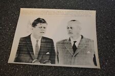 ORIGINAL UPI  BACK-STAMPED PRESS PHOTO JFK & MACMILLAN ENGLAND TRIP JUNE 1963  picture