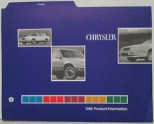 1990 Chrysler Media Product Information Press Kit Folder picture