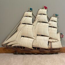 Vintage 1962 Syroco Mayflower Sailboat Ship 27” Wall Plaque Decoration USA RARE picture
