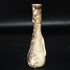Intact Ancient Roman Glass Bottle Unguentarium Flask Circa Early 1st Century AD picture
