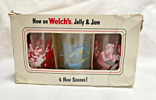 NOS VINTAGE 1973 WELCH’S JELLY JAM ARCHIE GANG GLASSES SET OF 6 ORIGINAL BOX picture