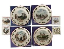 4 Wedgwood Queens Ware Christmas Plates  1980  1981  1982  1984 Vintage London picture