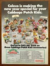 1985 Coleco Cabbage Patch Kids Vintage Print Ad/Poster 80s Toys Dolls Art Décor  picture