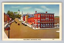 Southbridge, MA-Massachusetts, Main Street Antique c1939, Vintage Postcard picture
