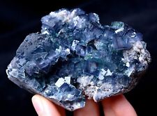 266g Rare Transparent Blue Fluorite Secondary Crystallization Mineral Specimen picture