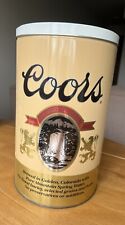 Vintage Coors Banquet Beer Trash Can Waste Basket Banquet With Lid picture