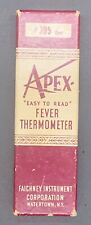 Vintage Apex Fever Thermometer Faichney Glass #305 Oral picture